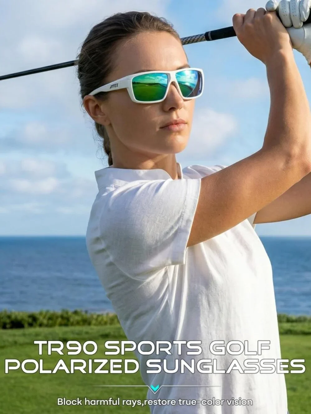 Lightweight Polarized Sunglasses for Men | UV400 Anti-Glare Wraparound Sports